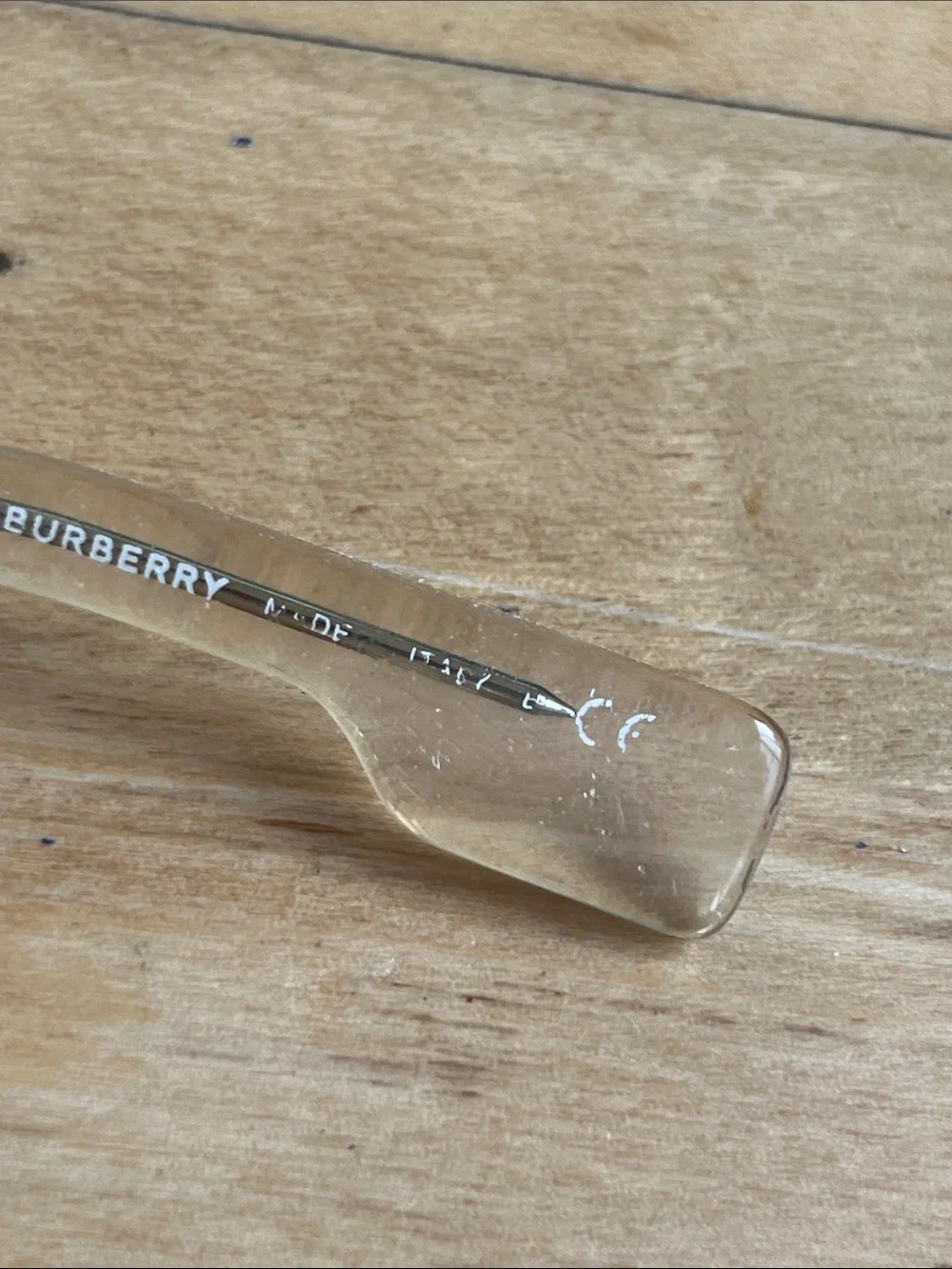 Vintage Burberry fClear Transparent Eye Glasses